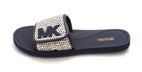 michael kors women's slide sandals|Michael Kors slides on sale.